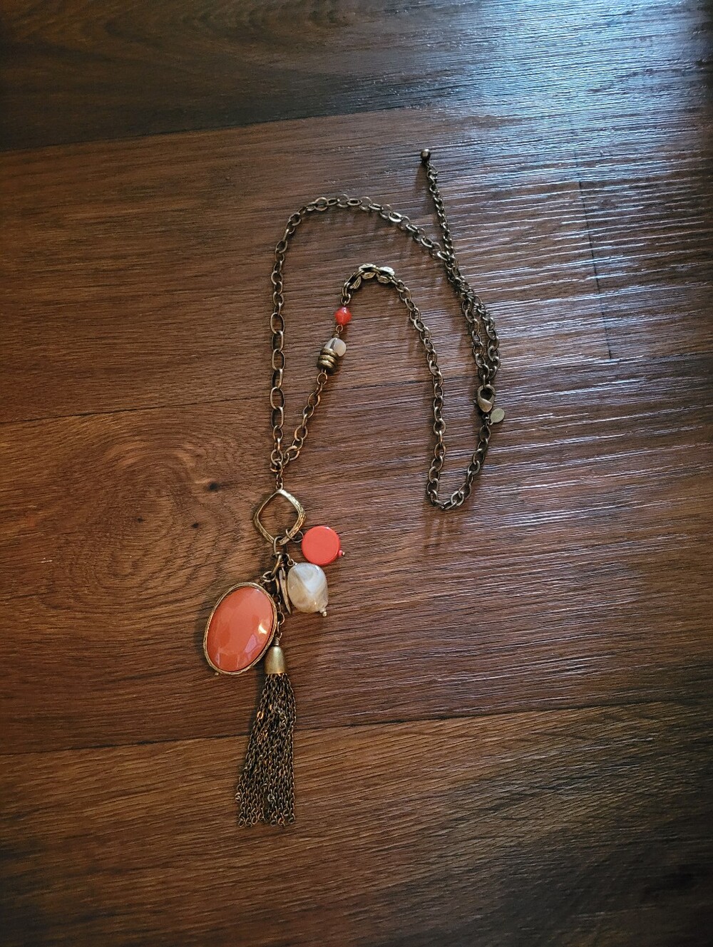 Chico's Oversized Multiple Pendant Statement Necklace